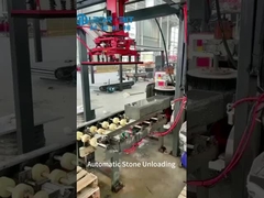 Automatische ontladingsmachine voor curbstones met 90 graden draaien en automatisch rechtop stapelen