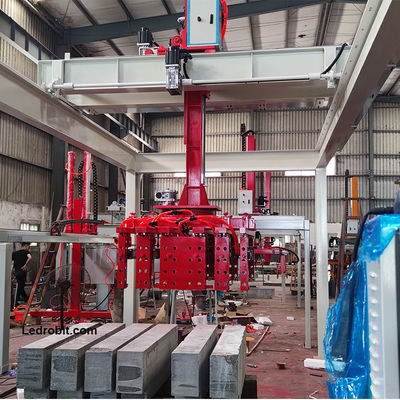 PLC-gecontroleerde industriële palletiserende robot mobiele palletiserende machine voor arbeidssparingen