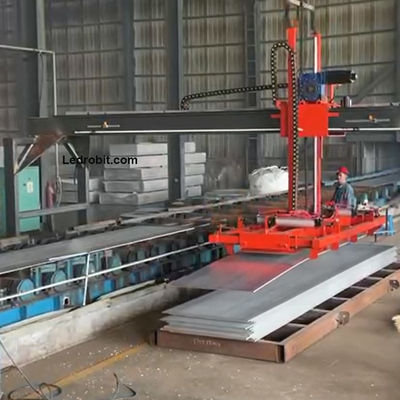 Volledig automatisch aanpasbare mobiele palletisermachine met vloerinstallatie
