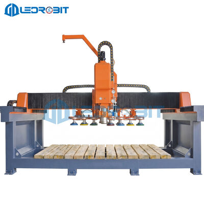 CNC-steenpoetsmachine met hoge stijfheid met maximale verwerkingsgrootte 3200 x 1500 mm en dubbel Y-as aandrijving voor precieze steenverwerking